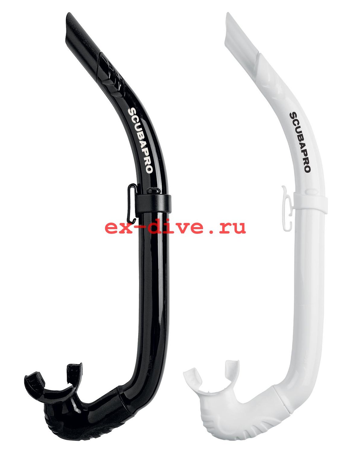 Трубка силиконовая Scubapro Apnea черная/белая Трубка силиконовая Scubapro Apnea черная/белая