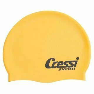 Шапочка для плавания CRESSI SILICONE CAP, детская, желтая