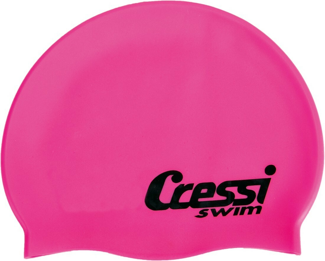Шапочка для плавания CRESSI SILICONE CAP, розовая, для взрослых